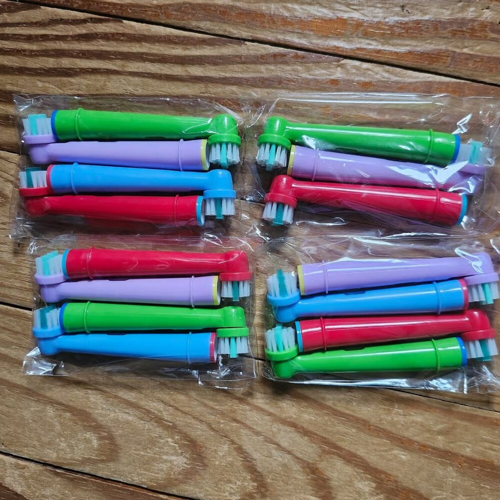 15pcs Kids Replacement Heads Compatible Braun Oral B Kids Electric Toothbrush
